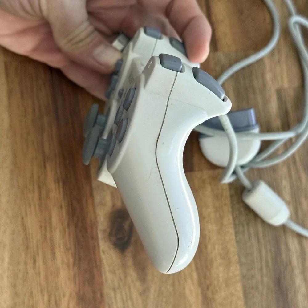 Sony PS1 PlayStation 1 DualShock Controller Glacier White Rare OFFICIAL OEM